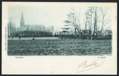 17091 Gezicht op de St.-Michaëlskerk aan de Kerklaan te De Bilt.
